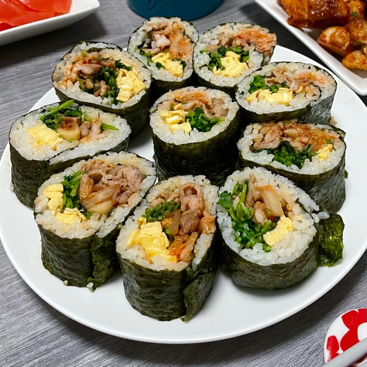 味付け簡単!フライパン1つで簡単キンパ!